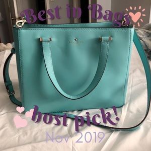 kate spade Park Ave 2 Turquoise Sweetheart Bag